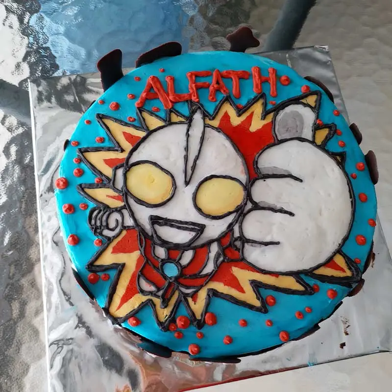 Kue Tart Dekoratif Ultraman