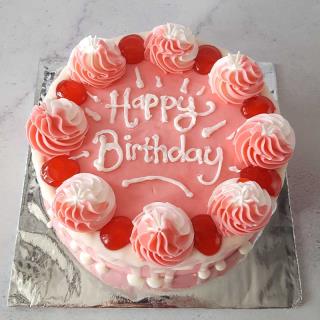 Kue Tart Ulang Tahun Pink