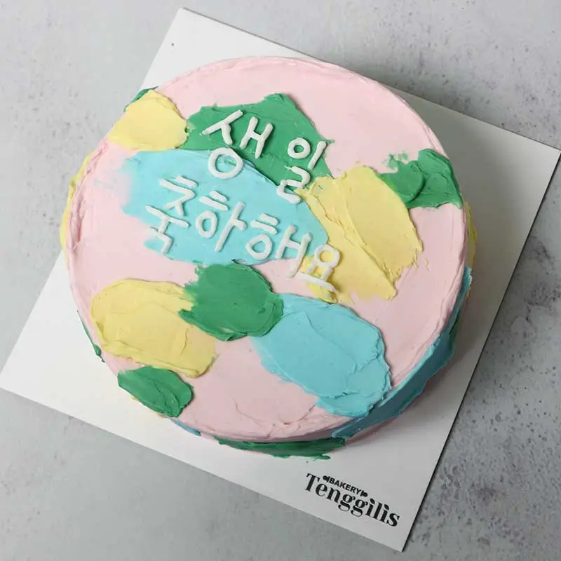 Kue Tart Hangul Pastel