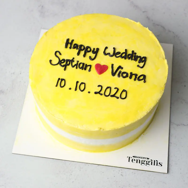 Kue Tart Dekoratif Happy Wedding