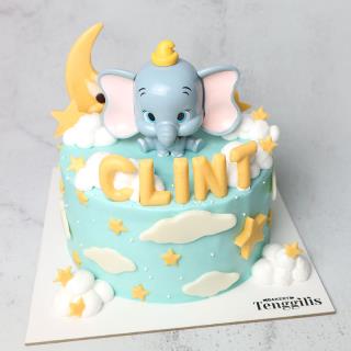 Kue Tart Hewan Gajah 3D